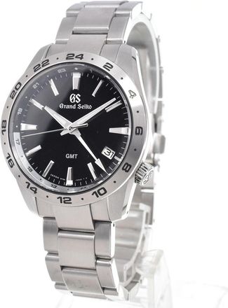 Grand Seiko Heritage Gmt Quartz Stainless Steel Watch (Pre-Owned)