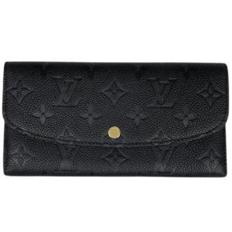 Louis Vuitton Pre-owned lange portemonnee (bi-fold) - Dames - Pre-owned - Zwart - Maat: ONE Size Leer