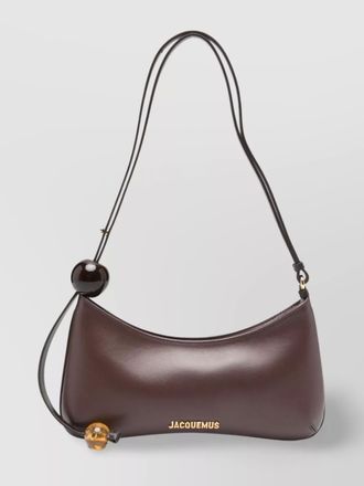 Jacquemus beaded strap shoulder bag with contrast lining