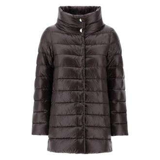 Herno Ultralight A-shape Amelia Down Coat - female - Herno - Winter Jackets - Brown - S - Jackets