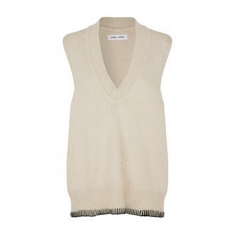 Sams&oslash;e & Sams&oslash;e Krista Knitwear,Beige female, Sizes: S