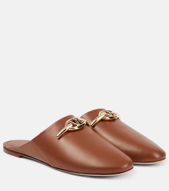Valentino Garavani Slippers VLogo Signature in pelle