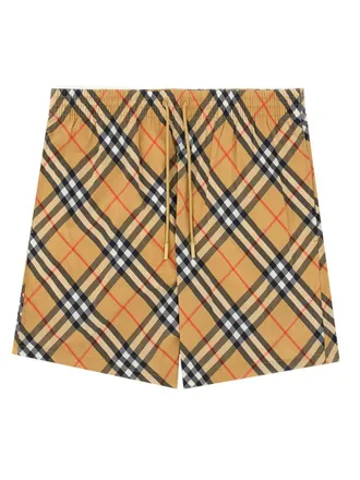 Burberry Check Print Nylon Swim T-shirt - Multicolor