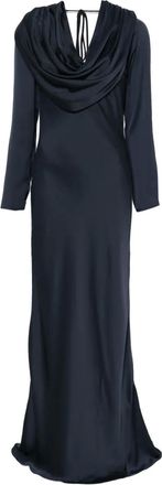 Rotate cowl-neck maxi dress - Blauw