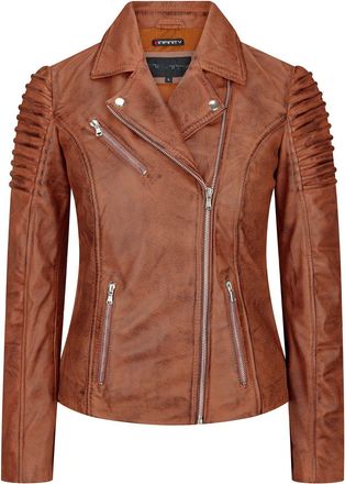 TruClothing Slim Fitted Soft Leather Biker Jacket