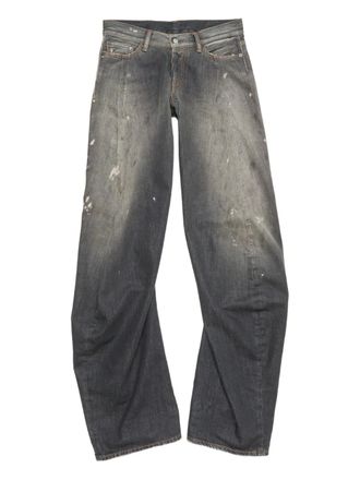 Acne Studios Jeans con applicazione logo - Grigio