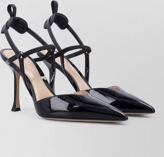 Fendi leather slingback pumps