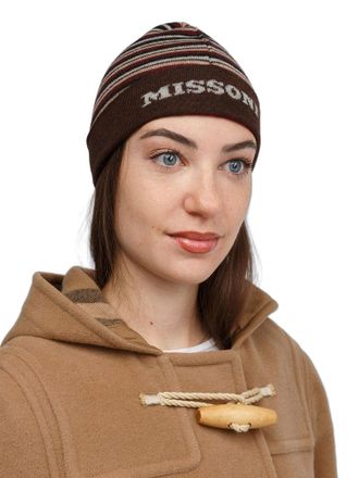 Missoni Womens Beanie Multicolor Wool Accessories