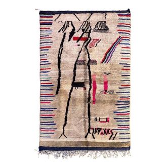 AFK Living Alfombra bereber marroqu&iacute; de pura lana 168 x 266 cm