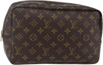 Louis Vuitton Pre-owned Clutches, female, Brown, Size: ONE SIZE Pre-owned Canvas Clutch