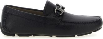 Ferragamo Black Leather Loafers