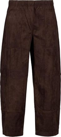 M.A.C Tilda Wide Broeken - Dames - Broeken - Bruin - XL - Polyester - Broeken