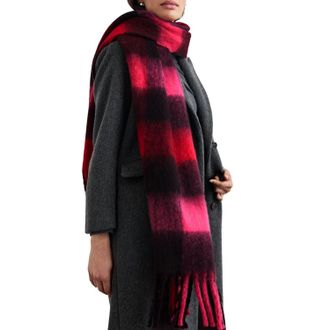 Rails Oslo Scarf In Scarlet Onyx Pink