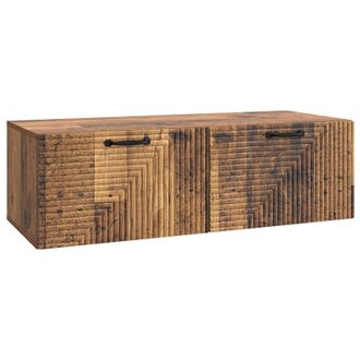 vidaXL Mueble Para Tv De Pared Madera Envejecida 98 X 41 X 30 Cm Vidaxl