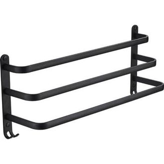 OEM Estante De Almacenamiento Para Sala De Estar - Toallero De Aluminio Para Montaje En Pared - 50x24x14,4 Cm, 1 Unidad