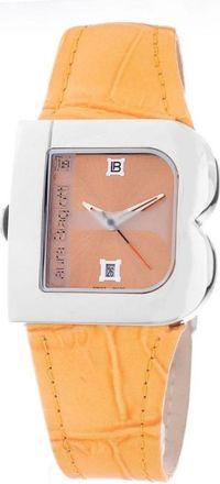 Laura Biagiotti Watches, female, Orange, Size: ONE SIZE Leather Dress Watch