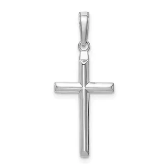 Diamond2Deal 14k Gold Reversible Latin Cross Pendant