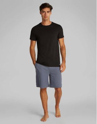 Calvin Klein Mens Calvin Klein 3-Pack 100% Cotton Crew Neck T-Shirts, Black/White/Grey Heather - Size: 38