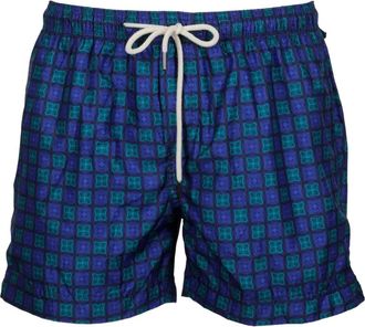 Peninsula Costume da bagno con motivo geometrico - Blu