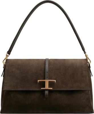 Tod's Tassen, Dames, Bruin, ONE Size, Leer, Tse Tracollina Mini Schoudertas