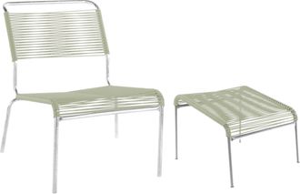 Schubiger M&ouml;bel Spaghetti-Lounger + Hocker S&auml;ntis