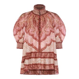 Zimmermann Top Tapestry Burgundy Multi