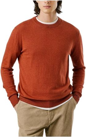 Pepe Jeans London Zachte Gebreide Ronde Hals Trui - Heren - Ronde hals truien - Bruin - 2XL - Truien & Vesten