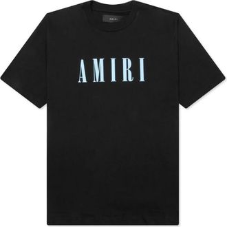 Amiri Logo T-shirt - Heren - T-shirts - Zwart - S - Katoen - Tops