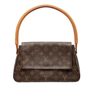 Louis Vuitton Pre-owned Shoulder Bags, female, Brown, Size: ONE SIZE Pre-owned Looping Mini