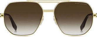 Marc Jacobs Occhiali da sole con montatura stile pilota - Oro