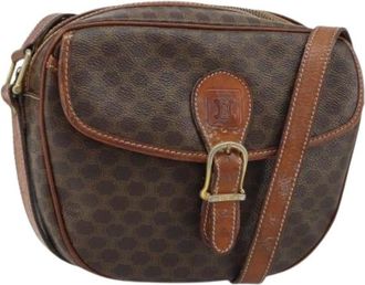 Celine Pre-owned Cross Body Bags, female, Brown, Size: ONE SIZE Pre-owned Vintage Shoulder Bag