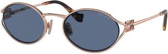 Miu Miu Zonnebril Blauw/Goud