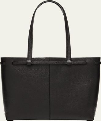 WE-AR4 The Pixie Belted Grained Leather Tote Bag
