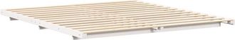 vidaXL Floor Bed Frame White 200 x 210 cm Solid pine wood Vidaxl