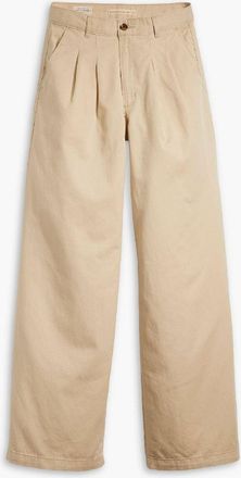 Levi's Womens Levis Pleated Wideleg Trouser Safari in - Beige - Size 30W/34L