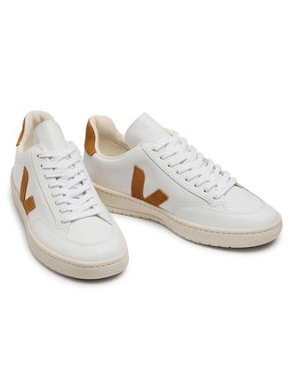 Veja Womens Veja V-12 XD022322 Sneakers White Leather Lifestyle Shoes HAWK1335