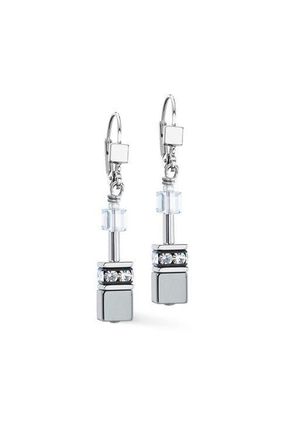 Coeur de Lion Geocube Earrings in Platinum at Nordstrom
