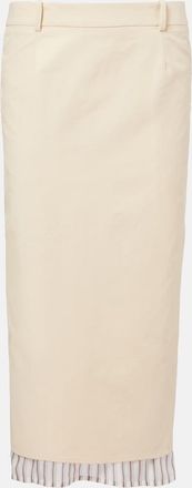 The Attico Cotton-blend pencil skirt