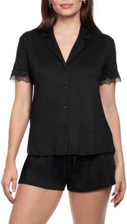 In Bloom by Jonquil Sevilla Short Pajamas in Black at Nordstrom, Size X-Large