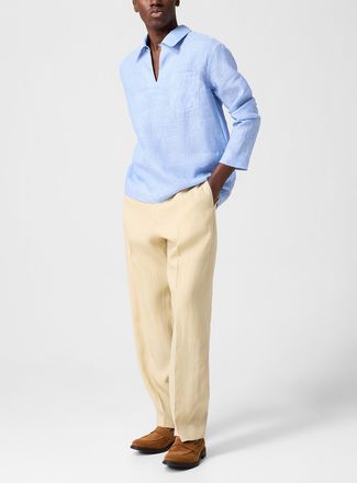 Paul Smith Mens Sand pure linen pant