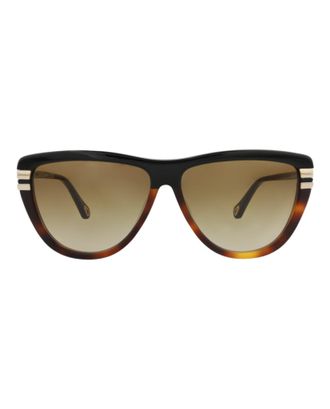 Chlo&eacute; Square-Frame Recycled Acetate Sunglasses