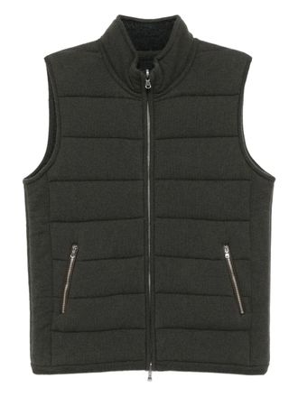 N.Peal Mall gilet - men - Organic Cashmere/Cotton - M - Green