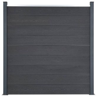 Berkfield Home Durable Fence Panel Set Grey 872x186 cm WPC