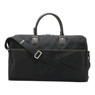 Louis Vuitton Pre-owned Weekend Bags, unisex, Black, Size: ONE SIZE Pre-owned Albatros Damier Geant Boston Bag