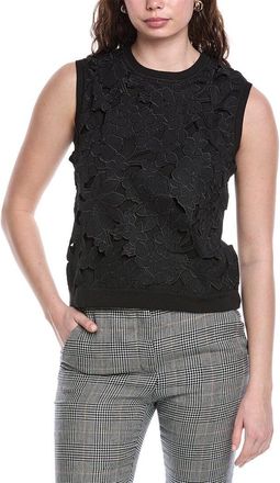 Oscar De La Renta Silk-Blend Tank