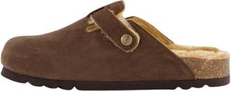 Scholl Fae New F Clog - Dames - Slip ons - Bruin - 38 EU - Su&egrave;de - Schoenen