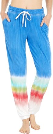 PJ Salvage Womens Tie-Dye Pajama Pants In Rainbow