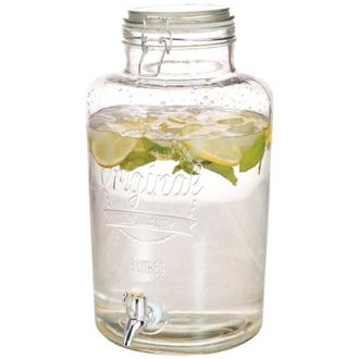 Excellent Excellent-houseware Dispensador Vintage De Vidrio Transparente 8l