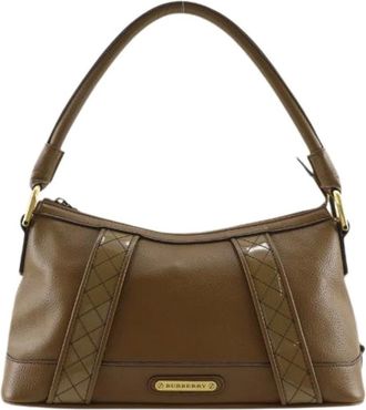 Burberry Borsa a spalla Pre-owned in pelle - - Pre-owned - Donna - Marrone - ONE SIZE