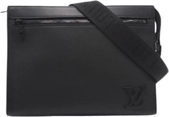 Louis Vuitton Pre-owned Vintage Schoudertas - Heren - Vintage Schoudertas - Zwart - ONE Size - Leer - Vintage